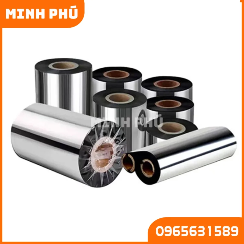 Ruy băng in mã vạch Wax Resin