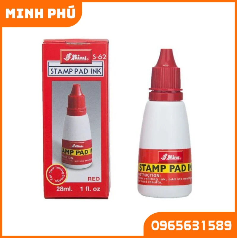 Mực dấu Shiny S62 đỏ