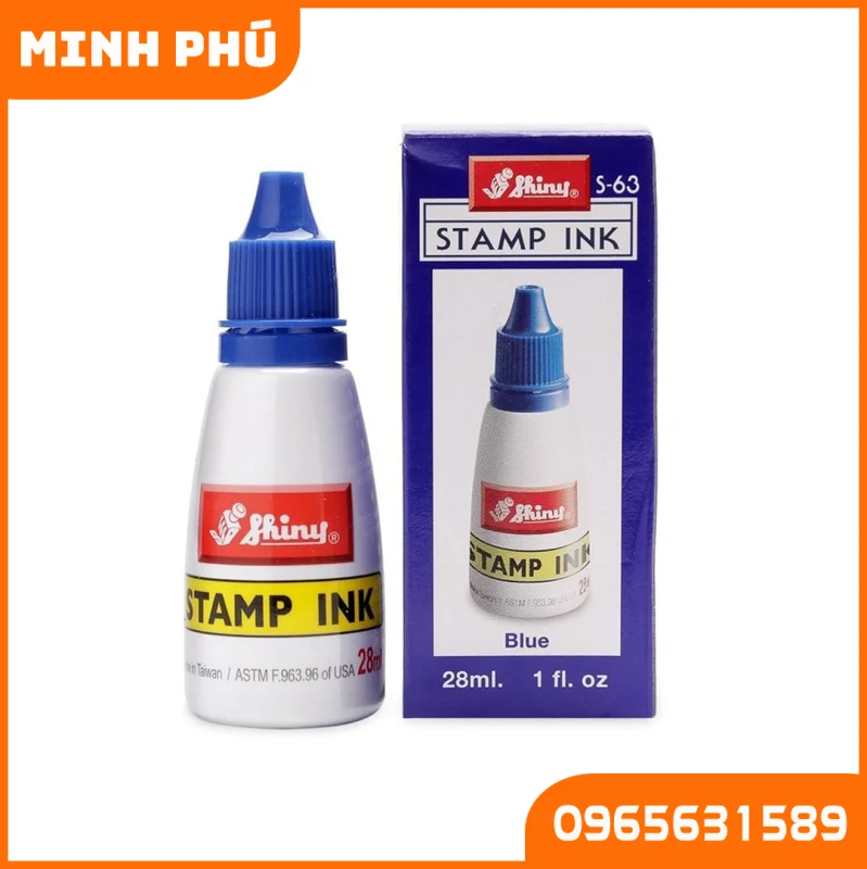 Mực dấu Shiny S63 xanh