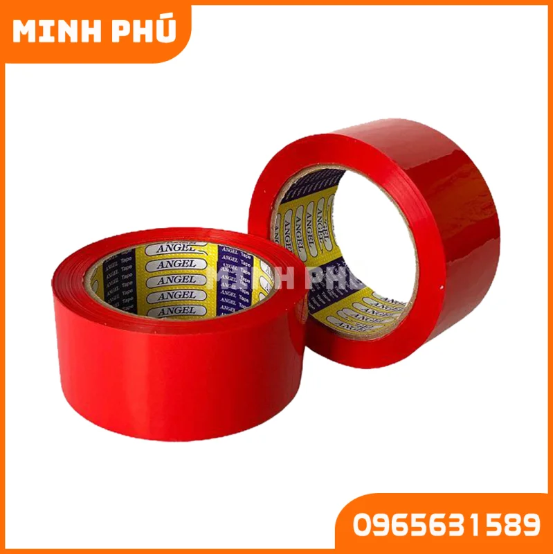 Băng Dính Dán Nền Màu Đỏ 5cm x 20yard