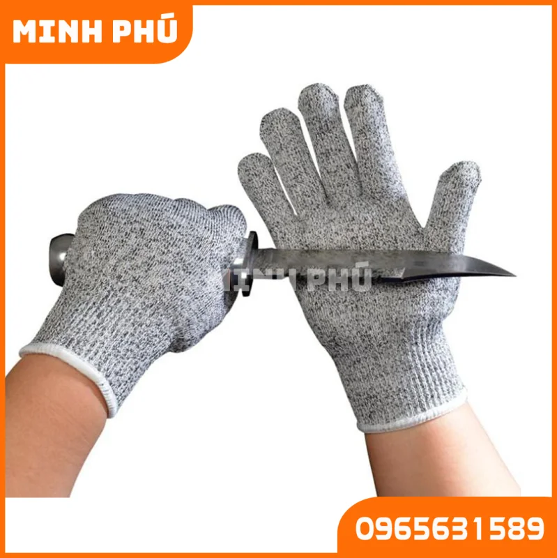 Găng tay chống cắt - Xám - - 100 đôi thùng