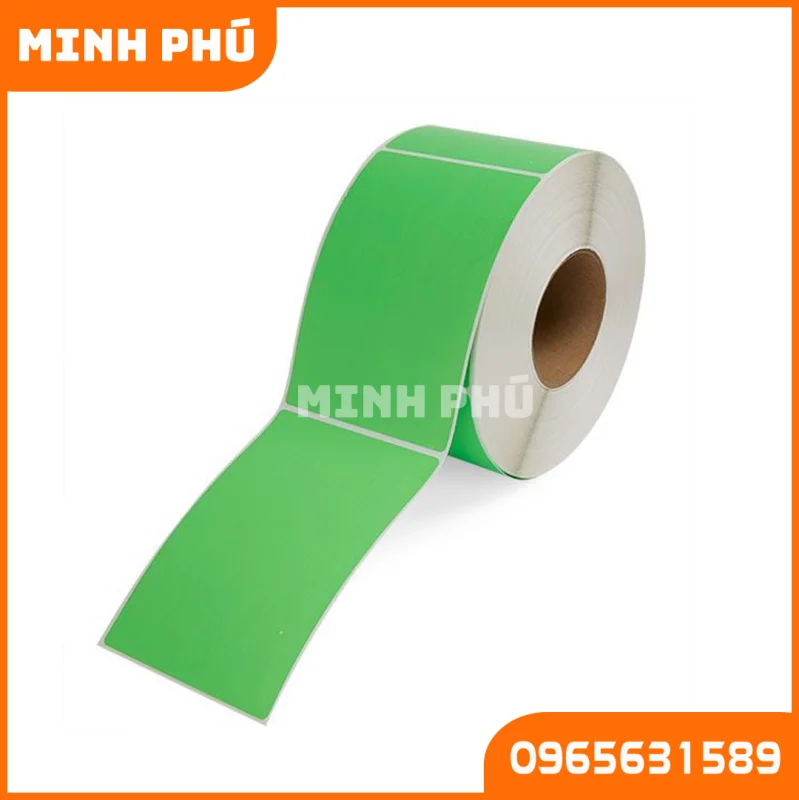 Tem decal thường xanh lá cây 40 X60 mm