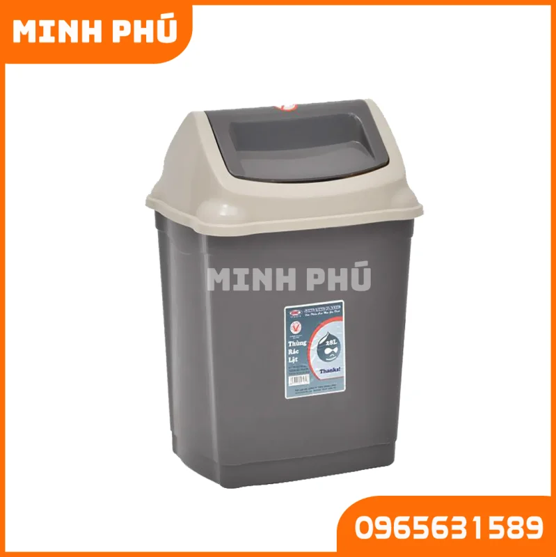 Thùng rác lật 28L