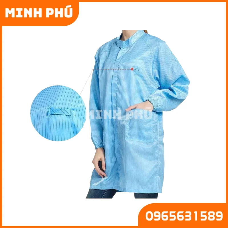 Áo blouse phòng sạch chống tĩnh điện